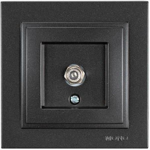 EUROLAMP ΠΡΙΖΑ TV F CONNECTOR ΜΑΥΡΟ