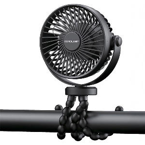 EUROLAMP ΑΝΕΜΙΣΤΗΡΑΣ ΓΡΑΦΕΙΟΥ ΜΑΥΡΟΣ Φ11 3W ΕΥΚΑΜΠΤΟ ΤΡΙΠΟΔΟ ΕΠΑΝΑΦΟΡΤΙΖΟΜΕΝΟΣ