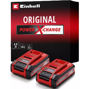 SET 2 ΜΠΑΤΑΡΙΩΝ EINHELL LI-ION 18V 2X 4AH POWER X CHANGE PLUS TWIN PACK 4511629