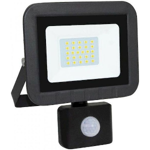 GEYER ΠΡΟΒΟΛΕΑΣ LED 20W 6500K 1700LM IP44 ΜΑΥΡΟΣ ΜΕ ΑΙΣΘΗΤΗΡΑ ΚΙΝΗΣΗΣ