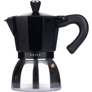 ESTIA ΚΑΦΕΤΙΕΡΑ ΕΣΤΙΑΣ GRANO ΑΛΟΥΜΙΝΙΟΥ 300ML ΜΑΥΡΗ 01-51556