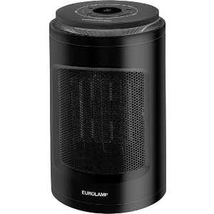 EUROLAMP ΑΕΡΟΘΕΡΜΟ ΚΕΡΑΜΙΚΟ 1500W ΚΥΚΛΙΚΟ ΜΑΥΡΟ ΜΕ ΤΗΛΕΧΕΙΡΙΣΤΗΡΙΟ