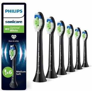 ΑΝΤΑΛΛΑΚΤΙΚΕΣ ΚΕΦΑΛΕΣ PHILIPS OPTIMAL WHITE HX6066/88 6ΤΕΜ BLACK
