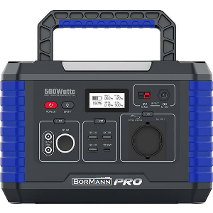 POWER STATION 500W 24000MAH 12V 24V AC DC TYPE C USB-A LI-ION BORMANN BBC5020