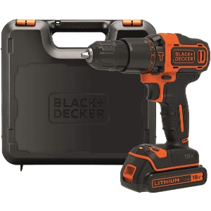 ΔΡΑΠΑΝΟΚΑΤΣΑΒΙΔΟ ΚΡΟΥΣΤΙΚΟ ΜΠΑΤΑΡΙΑΣ BLACK & DECKER 10MM 18V LI-ION 1.5AH 2 ΤΑΧ ΒΑΛΙΤΣΑΚΙ BDCHD18K