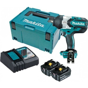ΜΠΟΥΛΟΝΟΚΛΕΙΔΟ ΜΠΑΤΑΡΙΑΣ MAKITA 18V BRUSHLESS 2X 5AH ΒΑΛΙΤΣΑ MAKPAC DTW1002RTJ