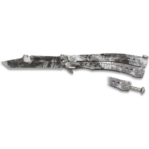 ΣΟΥΓΙΑΣ ALBAINOX BLACK PYTHON BALISONG BLADE 10.5CM