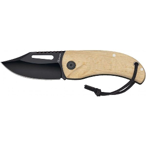 ΣΟΥΓΙΑΣ ALBAINOX NATURAL WOOD/BLACK BLADE FOLDING KNIFE 18828