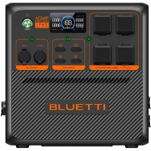 BLUETTI PREMIUM AC240P PORTABLE POWER STATION EXPANDABLE IP65, 2400W AC OUTLET 1843WH