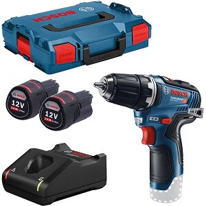 ΔΡΑΠΑΝΟΚΑΤΣΑΒΙΔΟ ΜΠΑΤΑΡΙΑΣ BOSCH PRO GSR 12V-35 BRUSHLESS 2X 3AH LI-ION L-BOXX 06019H8002