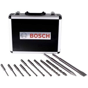 ΣΕΤ 14 ΤΕΜ BOSCH SDS PLUS-3 ΤΡΥΠΑΝΙΑ + ΚΑΛΕΜΙ+ ΒΕΛΟΝΙ + ΜΕΤΑΛΛΙΚΗ ΒΑΛΙΤΣΑ 2608579916