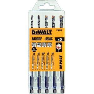 ΣΕΤ 5 ΤΕΜ DEWALT ΤΡΥΠΑΝΙΑ IMPACT ΔΟΜΙΚΩΝ ΥΛΙΚΩΝ 4-8MM DT60099