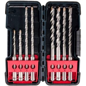 ΣΕΤ 8 ΤΕΜ ΤΡΥΠΑΝΙΑ SDS PLUS 3 BOSCH Φ6 Φ8 Φ10 TOUGH BOX 2607019902