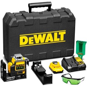 LASER ΠΟΛΥΓΡΑΜΜΙΚΟ 360 ΑΥΤΟΡΥΘΜΙΖΟΜΕΝΟ DEWALT 10.8V 2AH LI-ION 30M ΠΡΑΣΙΝΗ ΔΕΣΜΗ DCE089D1G