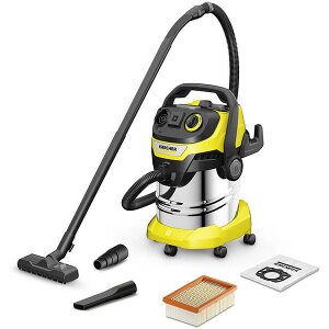 ΗΛΕΚΤΡΙΚΗ ΣΚΟΥΠΑ 1100W KARCHER WD 5 P S V-25/5/22 ΣΚΟΥΠΑ ΥΓΡΩΝ / ΣΤΕΡΕΩΝ ΜΕ ΚΑΔΟ 25LT