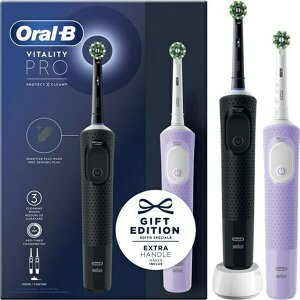 ΗΛΕΚΤΡΙΚΗ ΟΔΟΝΤΟΒΟΥΡΤΣΑ ORAL-B VITALITY PRO BLACK-PINK DUO 80368955