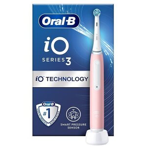 ORAL B IO3 MAGNETIC PINK ΗΛΕΚΤΡΙΚΗ ΟΔΟΝΤΟΒΟΥΡΤΣΑ ΜΕ ΑΙΣΘΗΤΗΡΑ ΠΙΕΣΗΣ