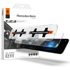 SPIGEN MERCEDES BENZ EZ FIT CRYSTAL CLEAR SCREEN PROTECTOR ((A-CLASS(2021/2020)) (LEFT 1P+RIGHT 1P)