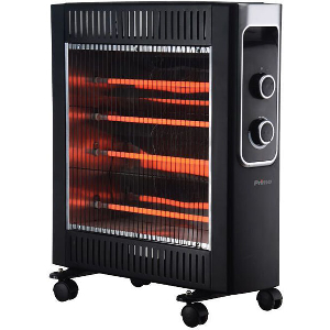 ΣΟΜΠΑ ΗΛΕΚΤΡΙΚΗ 2400W PRIMO PRQH-81089 QUARTZ ΜΑΥΡΗ