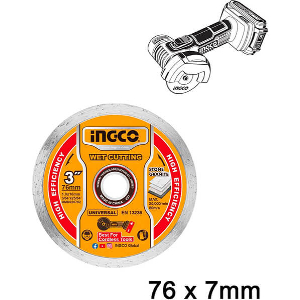 ΔΙΑΜΑΝΤΟΔΙΣΚΟΣ ΔΟΜΙΚΩΝ ΓΕΝΙΚΗΣ ΧΡΗΣΗΣ 76MM X 7MM INGCO DMD020762