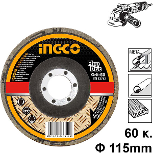 ΔΙΣΚΟΣ ΛΕΙΑΝΣΗΣ ΦΙΜΠΕΡ K60 115MM INGCO FD1152