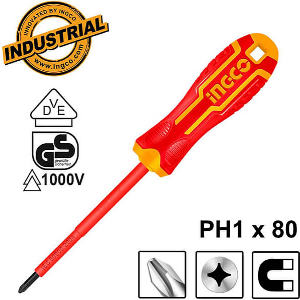 ΚΑΤΣΑΒΙΔΙ ΗΛΕΚΤΡΟΛΟΓΟΥ VDE ΣΤΑΥΡΟΥ PH1X80MM INGCO HISD81PH180