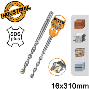 ΤΡΥΠΑΝΙ ΤΕΤΡΑΚΟΠΟ SDS PLUS S4L 16X310MM INGCO DBH1211604C