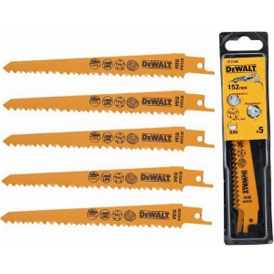 ΛΑΜΕΣ ΚΟΒΑΛΤΙΟΥ ΓΙΑ ΞΥΛΟ ΣΕΤ 5 TEM DEWALT 152MM DT2359