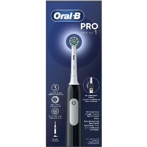 ΗΛΕΚΤΡΙΚΗ ΟΔΟΝΤΟΒΟΥΡΤΣΑ ORAL B PRO 1 CROSS ACTION BLACK HANGER