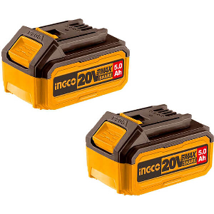 ΜΠΑΤΑΡΙΕΣ 20V 5.0AH LI-ION 2 ΤΕΜ. INGCO COSLI240464E
