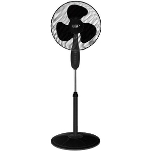 LGP ROUND BASE STAND FAN 16' 40CM 45W WITH TIMER BLACK LAM980039