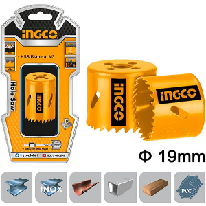 ΠΟΤΗΡΟΤΡΥΠΑΝΟ BI-METAL 19MM INGCO HSB10191