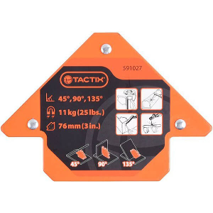 ΜΑΓΝΗΤΗΣ ΓΩΝΙΑΚΟΣ ΣΙΔΕΡΑΔΩΝ TACTIX ΒΑΣΗ 76ΜΜ ΜΕΧΡΙ 11KG 591027