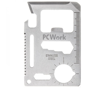 ΠΟΛΥΕΡΓΑΛΕΙΟ ΜΠΡΕΛΟΚ PCWORK PCW08D 11-1 MULTIFUNCTIONAL TOOL CREDIT CARD-DESIGN