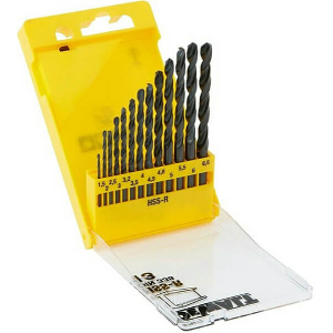 ΣΕΤ 13 ΤΕΜ ΤΡΥΠΑΝΙΑ HSS-R DEWALT ΓΙΑ ΜΕΤΑΛΛΟ Φ1.5 - Φ6.5 DT5912