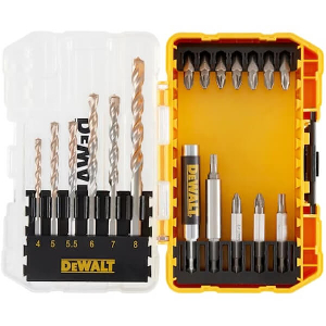 ΣΕΤ 19 ΤΕΜ DEWALT ΤΡΥΠΑΝΙΑ EXTREME MASONRY Φ4-Φ8 + ΜΥΤΕΣ DT70712-QZ
