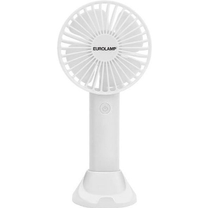 EUROLAMP ΑΝΕΜΙΣΤΗΡΑΣ ΧΕΙΡΟΣ ΕΠΑΝΑΦ/ΟΣ USB, ΒΑΣΗ ΚΙΝΗΤΟΥ Φ10 ΛΕΥΚΟΣ 300-20549