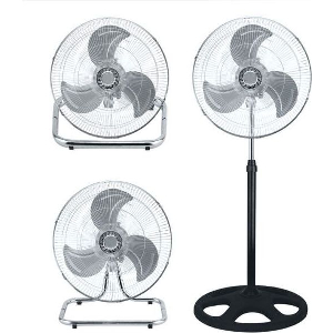 LGP 3-IN-1 ROUND BASE FAN 18' 45CM 45W BLACK LAM113553