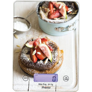 PRIMO ΖΥΓΑΡΙΑ ΚΟΥΖΙΝΑΣ ΨΗΦΙΑΚΗ 5KG TOUCH ΥΑΛΙΝΗ 'BAKING' PRKS-40468