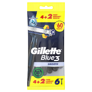 ΞΥΡΑΦΑΚΙΑ GILLETTE 80717400 BLUE3 ΜΙΑΣ ΧΡΗΣΗΣ4+2 ΔΩΡΟ