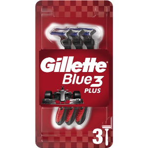 ΞΥΡΑΦΑΚΙΑ GILLETTE 80718350 BLUE 3 PLUS RED ΜΙΑΣ ΧΡΗΣΗΣ 3ΤΜΧ