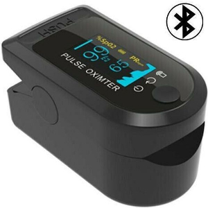 LAMTECH BLUETOOTH PULSE OXIMETER BLACK LAM112037