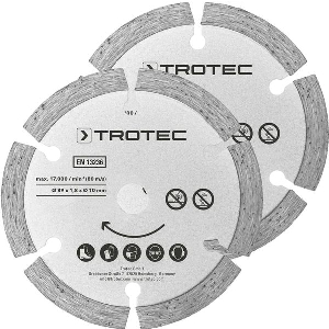 TROTEC ΣΕΤ ΛΕΠΙΔΩΝ CIRCULAR SAW 2 DIAMOND O 89 MM 2 PIECES (6215001302)