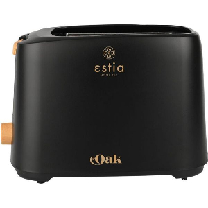 ESTIA ΦΡΥΓΑΝΙΕΡΑ OAK 2 ΘΕΣΕΩΝ 700W ΜΕ 7 ΕΠΙΠΕΔΑ ΨΗΣΙΜΑΤΟΣ ΜΑΥΡΗ