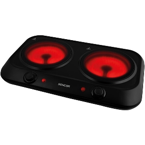 ΔΙΠΛΗ ΚΕΡΑΜΙΚΗ ΕΣΤΙΑ 2400W SENCOR SCP 2263BK ΜΕ ΥΠΕΡΥΘΡΗ ΑΚΤΙΝΟΒΟΛΙΑ