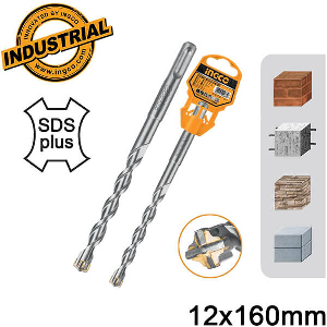 ΤΡΥΠΑΝΙ ΤΕΤΡΑΚΟΠΟ SDS PLUS S4L 12X160MM INGCO DBH1211201C