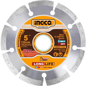 ΔΙΑΜΑΝΤΟΔΙΣΚΟΣ ΔΟΜΙΚΩΝ ΓΕΝΙΚΗΣ ΧΡΗΣΗΣ 125MM INGCO DMD011254