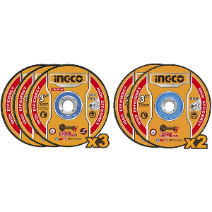 ΔΙΣΚΟΙ ΚΟΠΗΣ & ΛΕΙΑΝΣΗΣ ΣΙΔΗΡΟΥ 76MM ΣΕΤ 5 ΤΕΜ. INGCO MCD303768