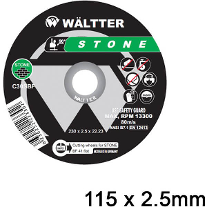 ΔΙΣΚΟΣ ΚΟΠΗΣ ΔΟΜΙΚΩΝ ΥΛΙΚΩΝ WALTTER 115X2.5MM WALTTER 1152522