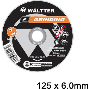 ΔΙΣΚΟΣ ΛΕΙΑΝΣΗΣ ΣΙΔΗΡΟΥ / INOX WALTTER 125X6.0MM WALTTER 1256022